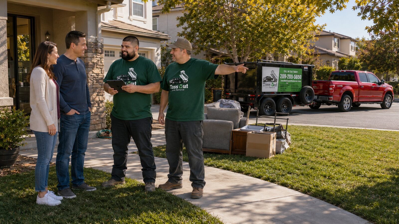 Toss Out Junk Removal crew in Merced