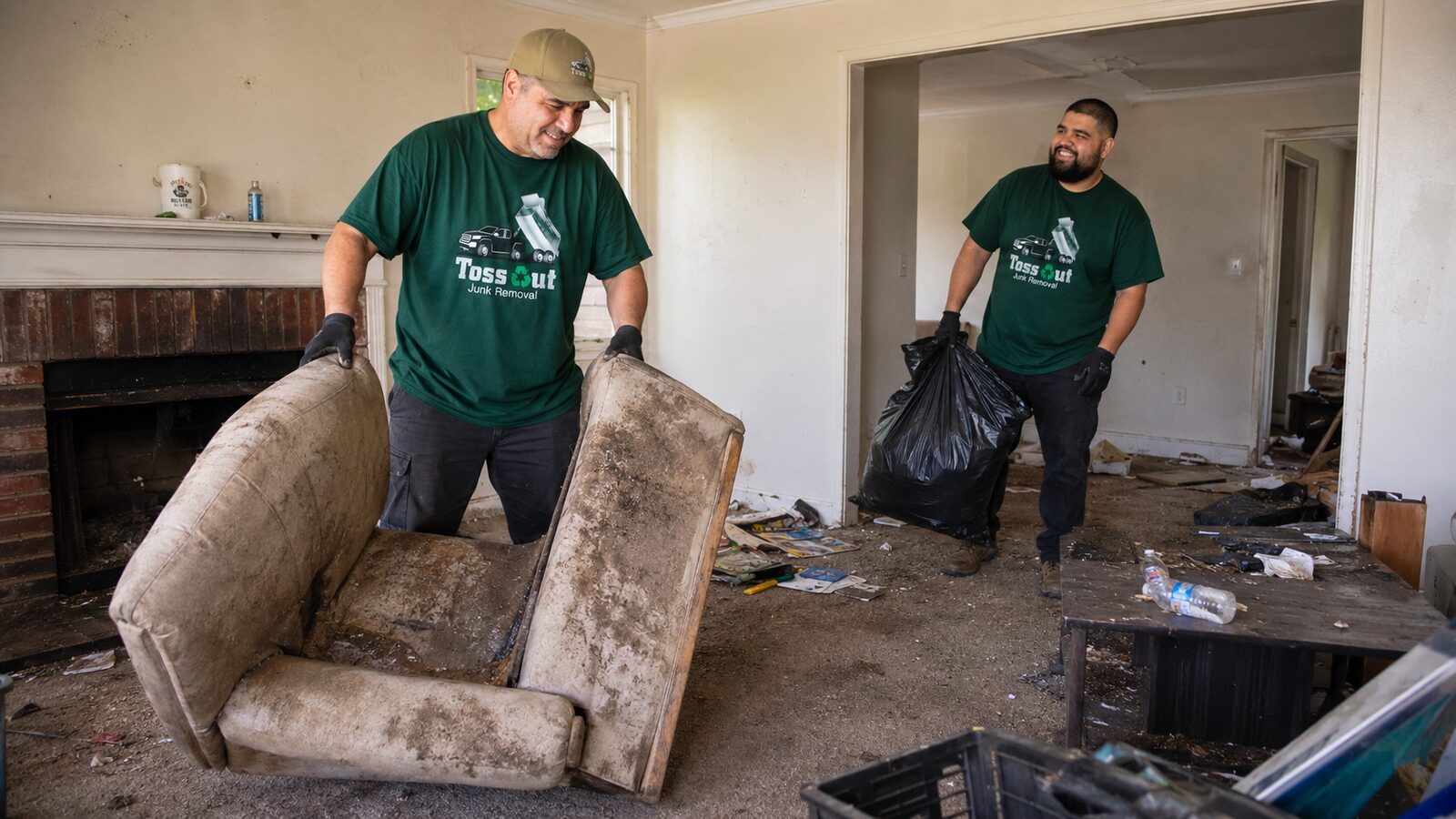 Toss Out Junk Removal crew in action